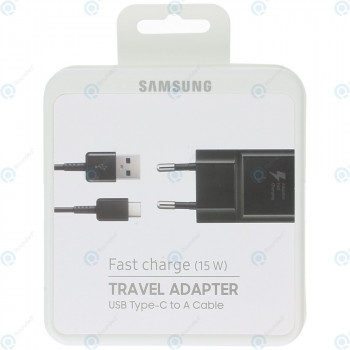 Samsung &amp;Icirc;ncărcător rapid de călătorie 2000mAh incl. Cablu de date USB tip C negru (Blister UE) EP-TA20EBECGWW foto