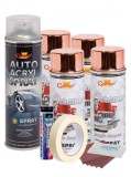 Kit complet reparatie si vopsire jante culoare Cupru Metalic, V4 AVX-KVJ-CUV4