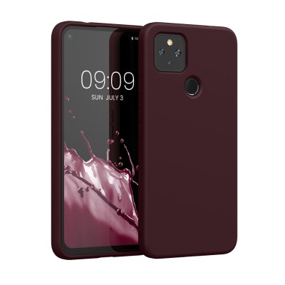 Husa Kwmobile pentru Google Pixel 4a 5G, Visiniu, Silicon, KWM0000125H017C foto