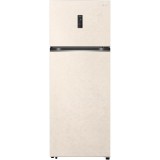 Frigider cu doua usi LG GTBV44SEBKD, 461 l, No Frost, Linear Cooling, Display, Compresor Inverter, WiFi, Iluminare LED, H 185 cm, Clasa E, Bej