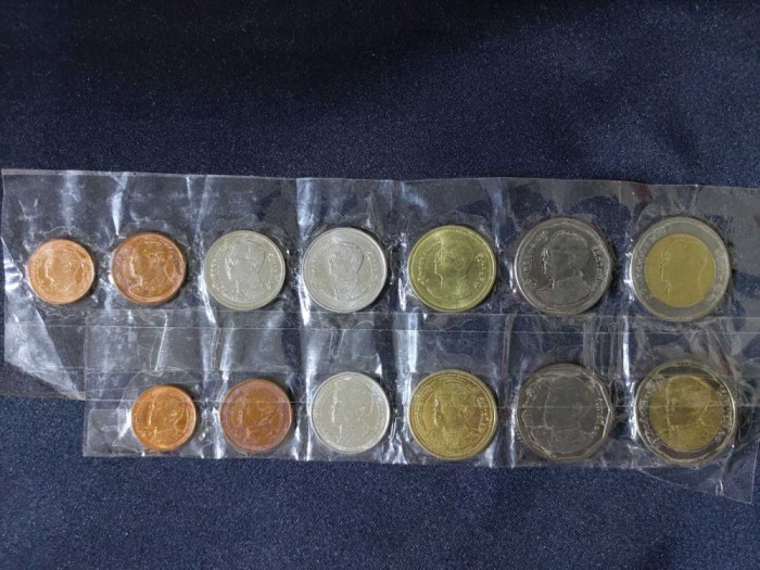 Seria completata monede - Tailanda , 13 monede