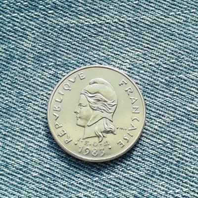 10 Francs 1983 Noua Caledonie / Nouvelle Caledonie foto