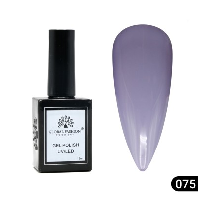 Oja semipermanentă Global Fashion, Gel polish&amp;nbsp;Elite Glow 15&amp;nbsp;ml,&amp;nbsp;75 foto