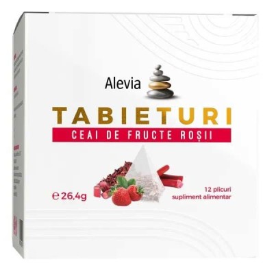 Ceai de Fructe Rosii Tabieturi 12 plicuri Alevia foto