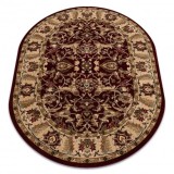 Covor de l&acirc;nă Omega oval ORDA lumină rubinie 2, 170x235 cm