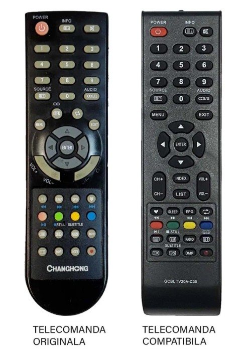 Telecomanda TV Chanchong LCD compatibil cu originalul (28-1)