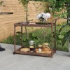 VidaXL Cărucior de bar, maro, 100x45x83 cm, poliratan 316665