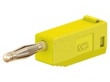 Mufă Banană 2mm 10A Galbenă Aurită