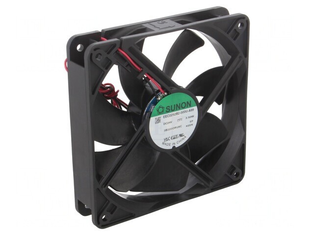Ventilator axial 24V DC 120x120x25mm 158m3/h 40,5dBA