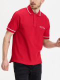 Cumpara ieftin Tricou polo barbati Signature cu croiala Casual Fit, rosu L, Rosu, L INTL, 5XL)), Tommy Hilfiger