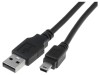 Cablu USB 2.0 A-B Mini 3m Negru, Digitus