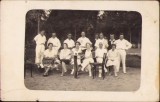 P1520N Generalul Leonard Mociulschi (&icirc;n centru, marcat cu x) la o partidă de tenis, Lugoj, anii 1930