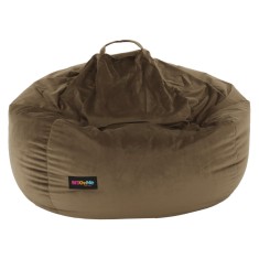 Fotoliu tip sac, textil maro, Trikalo, 75x100 cm