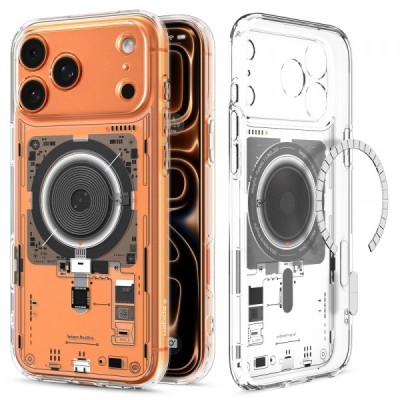 Husa MagSafe pentru Apple iPhone 17 Pro Max, Spigen, Ultra Hybrid Neo One, Transparenta foto