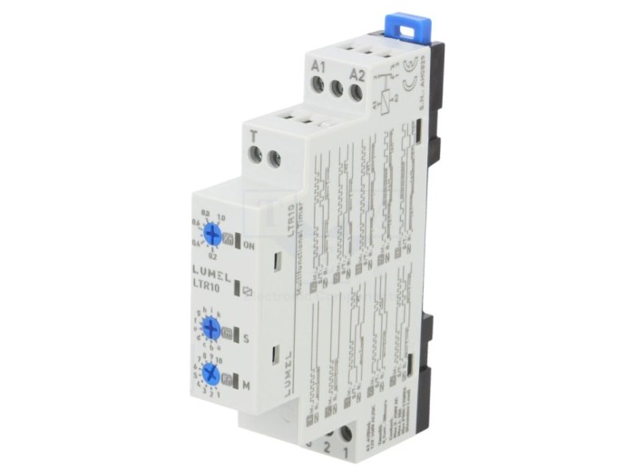 Timer Electronic Programabil SPDT 250VAC 5A 12-240V IP20