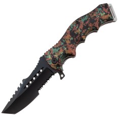 Briceag de vanatoare IdeallStore&reg;, Military Press, 21.5 cm, otel inoxidabil, multicolor