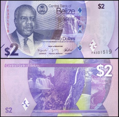 Belize 2025 - 2 dollars, necirculata foto