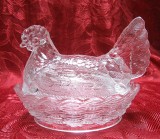 BOL CU CAPAC DIN STICLA DECOR GAINA PE CUIBAR 16.5 CM