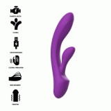INTENSE - LUIGI RABBIT VIBRATOR LIQUID SILICONE PURPLE, INTENSE FUN