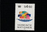 Natiunile Unite Vienna 1985-Simbol UNO.,dantelate,MNH,Mi.49, Organizatii internationale, Nestampilat