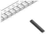 Conector FFC/FPC orizontal 60 pini ZIF contacte inferioare