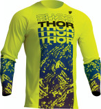 Tricou motocross/enduro Thor Sector Atlas, culoare galben fluo/albastru, marime Cod Produs: MX_NEW 29107060PE