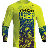 Tricou motocross/enduro Thor Sector Atlas, culoare galben fluo/albastru, marime Cod Produs: MX_NEW 29107060PE