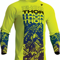 Tricou motocross/enduro Thor Sector Atlas, culoare galben fluo/albastru, marime Cod Produs: MX_NEW 29107060PE