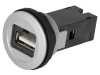 Soclu USB 22mm IP20 Argintiu