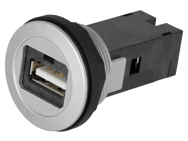 Soclu USB 22mm IP20 Argintiu