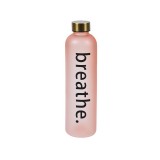 Bidon de apa Sport cu capac auriu, 1000 ml, culoare Somon, ATU-089665