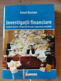 Investigatii financiare Ionel Bostan