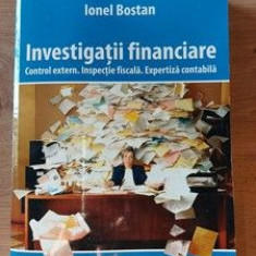 investigatii financiare Ionel Bostan