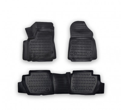 Set Covorase cauciuc tavita compatibil Citroen Berlingo II Multispace 2008-2018 foto