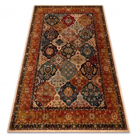 Covor de l&acirc;nă Polonia Azer Cadru roșu oriental, 170x235 cm