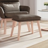 VidaXL Taburet, gri taupe, 45x29,5x35 cm, material textil