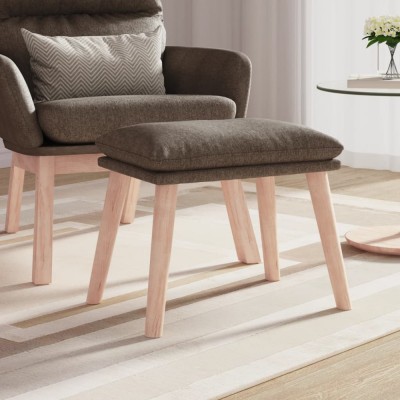 vidaXL Taburet, gri taupe, 45x29,5x35 cm, material textil foto