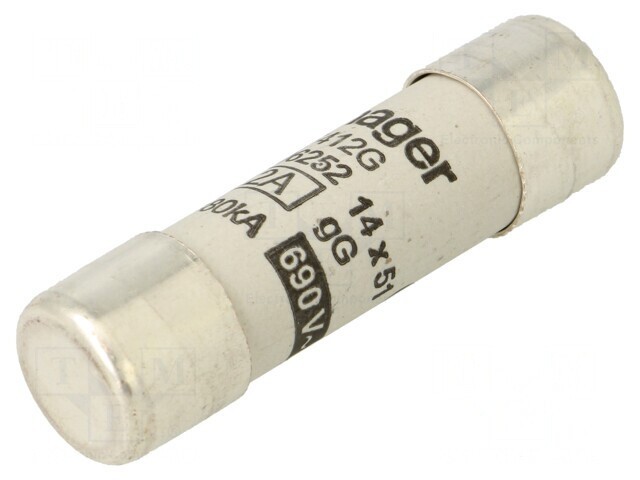 Siguranță cilindrică gG 12A 690VAC industrială