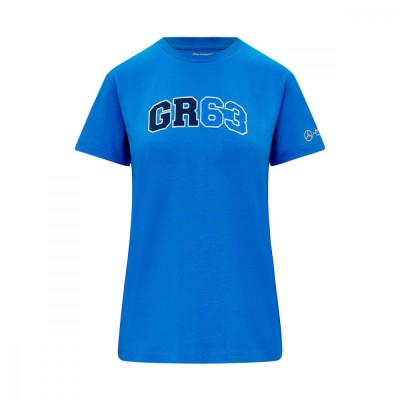 Mercedes AMG Petronas tricou de dama George Russell Logo blue F1 Team 2023 - L foto