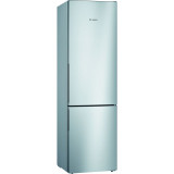 Combină frigorifică Bosch KGV39VLEAS, Low Frost, 342 L, Sertar VitaFresh, Suport sticle, Clasa E, H 201 cm, Inox