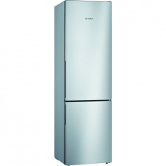 Combină frigorifică Bosch KGV39VLEAS, Low Frost, 342 L, Sertar VitaFresh, Suport sticle, Clasa E, H 201 cm, Inox
