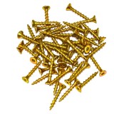 SEA Surub pentru PAL si lemn cap inecat PZ2/PZ3 Zincat Galben