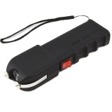 Lanterna electrosoc, acumulator inclus, husa material textil, buton ON/OFF, negru