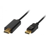 Conector Display Port-HDMI, 1.8 m, Negru/Auriu