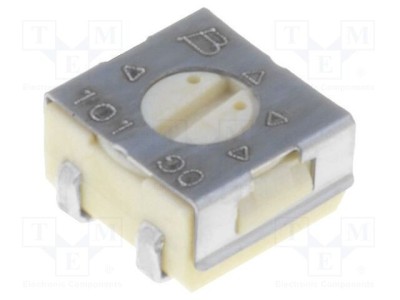 Potenţiometru SMD BOURNS 1k&amp;Omega; 0,25W singură tură orizontal foto