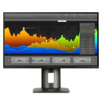 Monitor Second Hand HP Z27n, 27 Inch WQHD IPS, HDMI, MHL, DVI-D, DisplayPort, Mini DisplayPort, Negru, Stand Nou Universal K7C09A4 foto
