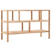 Gossi raft de baie, 100 x 40 x 65 cm, lemn de nuc masiv
