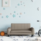 vidaXL Canapea pentru copii, cappuccino, 70x45x30 cm, piele ecologică