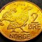Moneda 2 ORE - NORVEGIA, anul 1960 * cod 1019