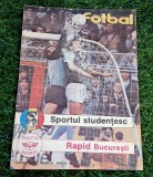 Program meci fotbal SPORTUL STUDENTESC Bucuresti - RAPID Bucuresti (august 1988) - vezi foto
